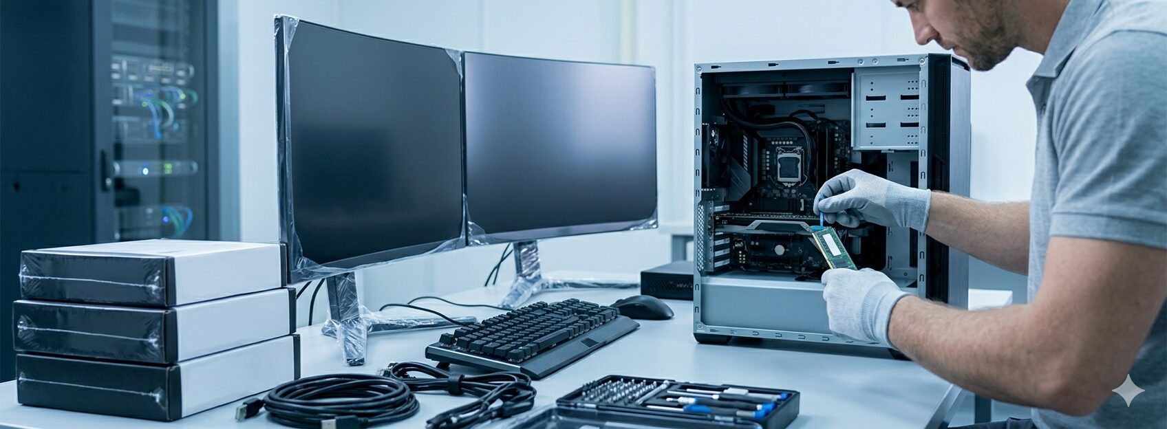 Fourniture, montage et configuration de PC sur mesure pour les professionnels par les experts informatiques d'Odtek